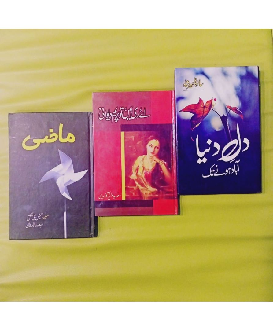 3 novels (dil dunya abad hone tk + main to prem dewani + mazi) deal set